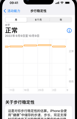 隰县iPhone手机维修如何在iPhone开启'步行稳定性通知'