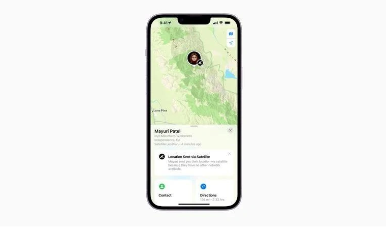隰县苹果14维修分享iPhone14系列中 FindMy功能通过卫星分享位置方法教程 